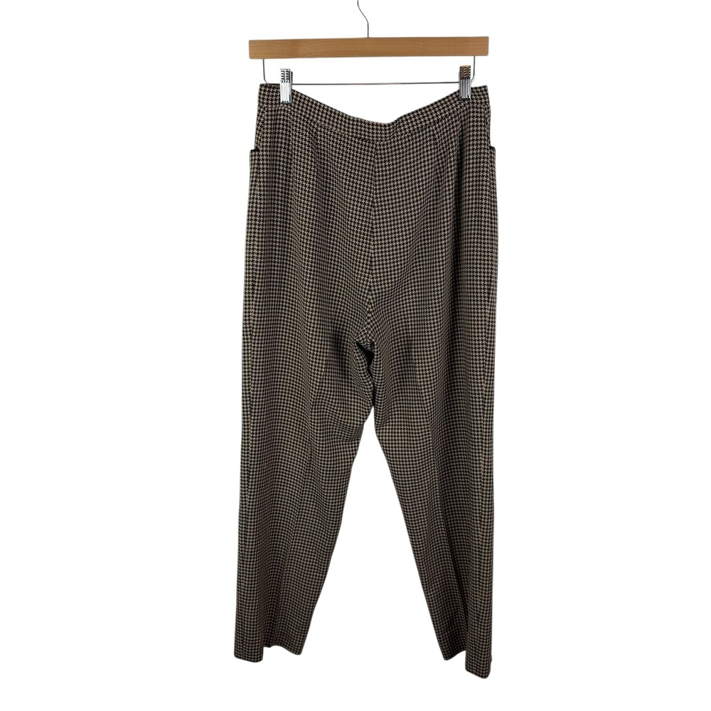 Garfield & Marks Continental Pkt Pants Sz‎ 8 VTG Houndstooth USA Academia Office - Picture 5 of 11
